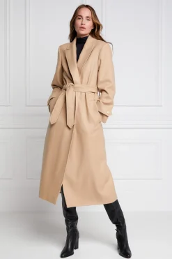 Holland Cooper Wrap Coat Camel Online