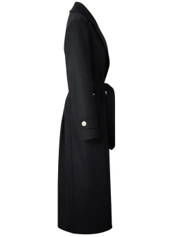 Holland Cooper Wrap Coat Soft Black Best