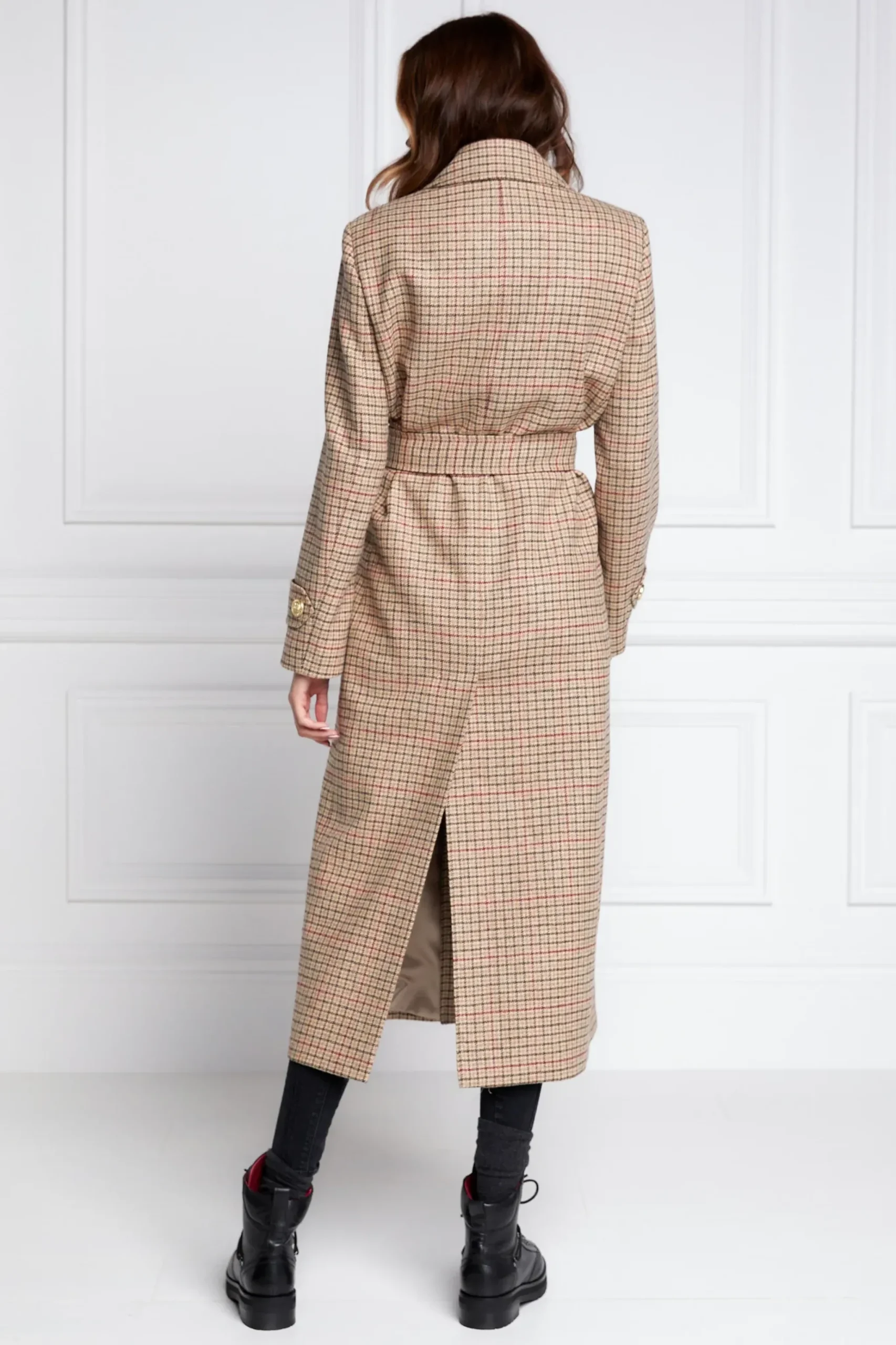 Holland Cooper Wrap Coat Charlton Tweed New