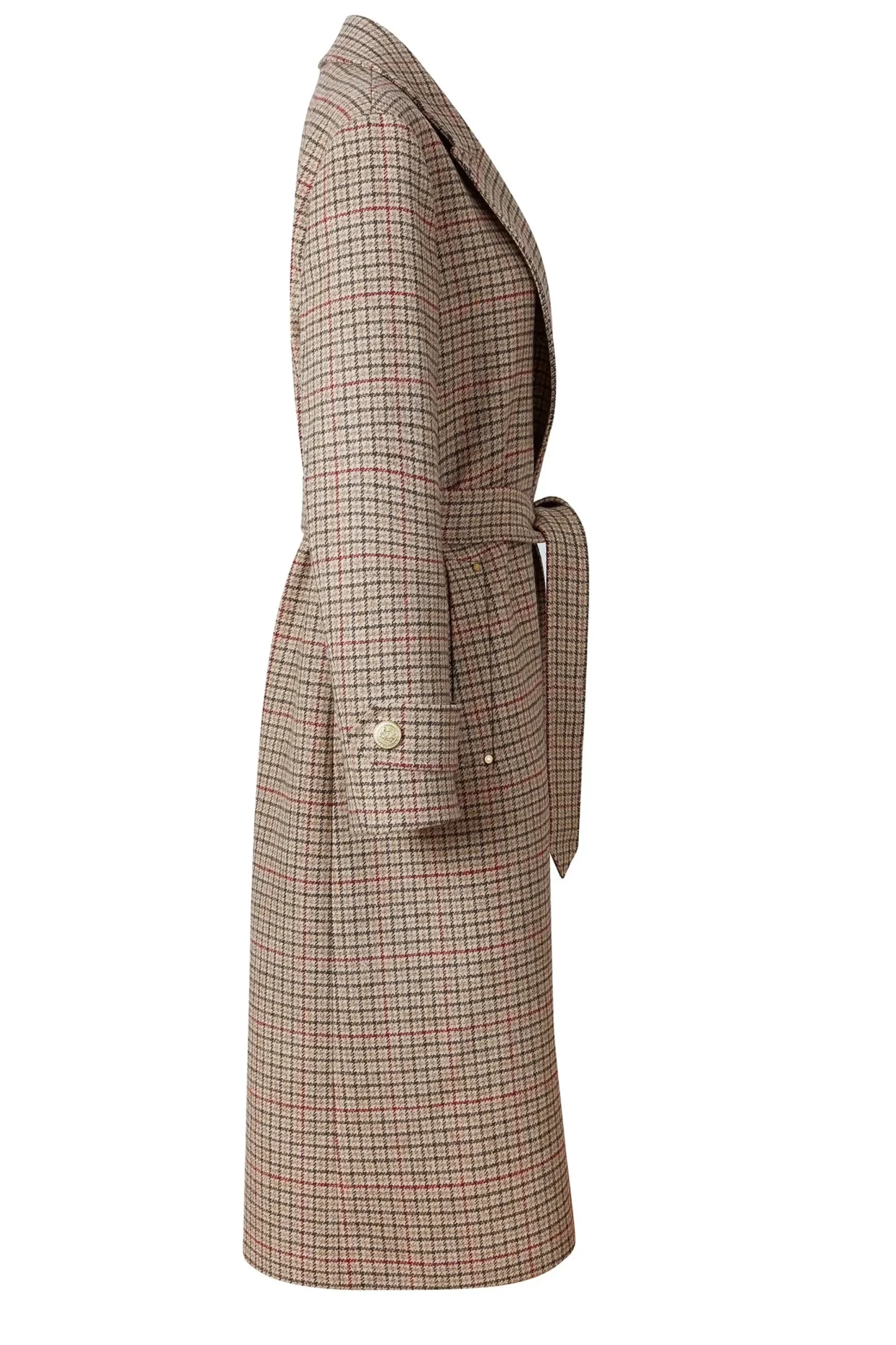 Holland Cooper Wrap Coat Charlton Tweed New
